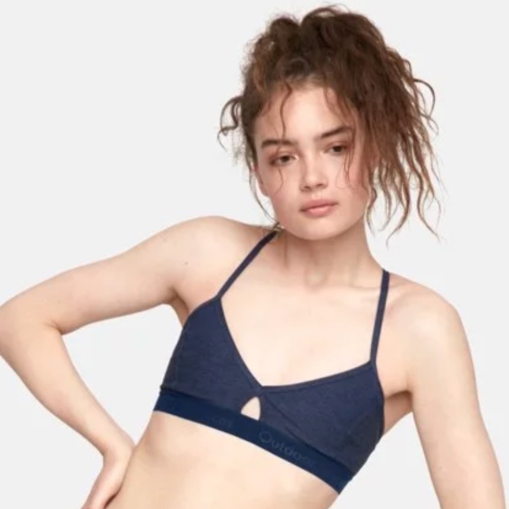 Outdoor Voices Steeplechase Bra - Navy Blue